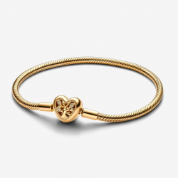 Pandora Slangenschakelarmband met stamboommotief en hartvormige sluiting MAAT 18 563516C01-17 - 55991
