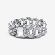 Pandora Ring met pavé en Cubaanse schakel MAAT 18 163554C01-56 - 56013