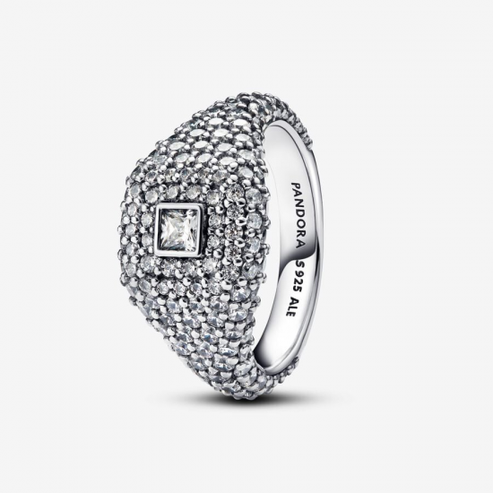 Pandora Cocktailring met vierkant van pavé MAAT 17 193556C01-54 - 56018