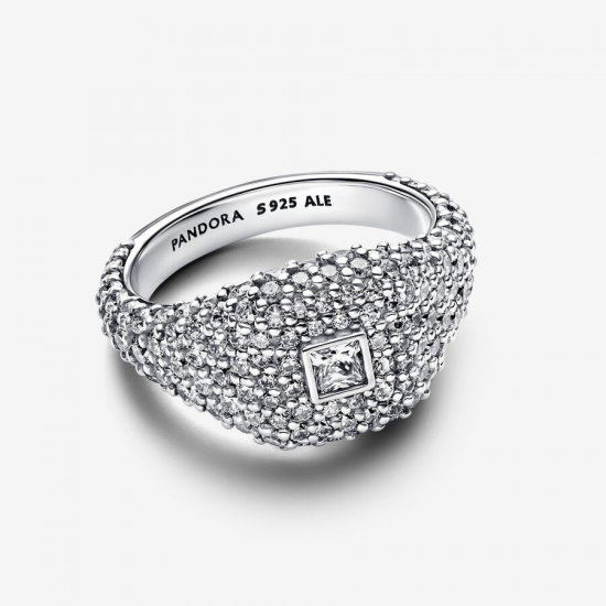 Pandora Cocktailring met vierkant van pavé MAAT 17 193556C01-54 - 56018