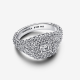 Pandora Cocktailring met vierkant van pavé MAAT 17 193556C01-54 - 56018