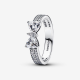 Pandora Sprankelende ring met strik en dubbele band MAAT 17 193552C01-54 - 56022