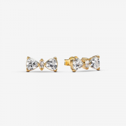 Pandora Sprankelende oorknopjes met strik 263507C01 - 56027