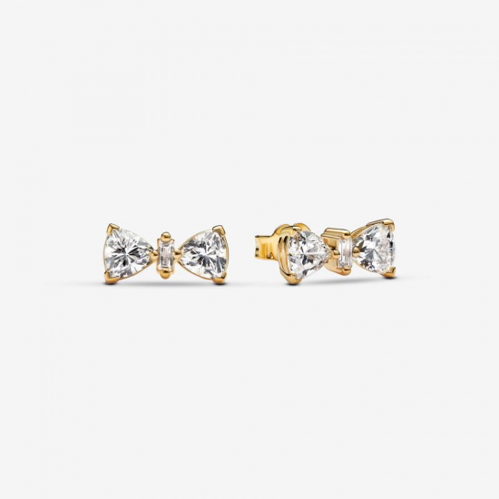 Pandora Sprankelende oorknopjes met strik 263507C01 - 56027
