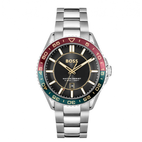 BOSS HORLOGERUNNER 3H - 43mm - Edelstaalstaal - 56064