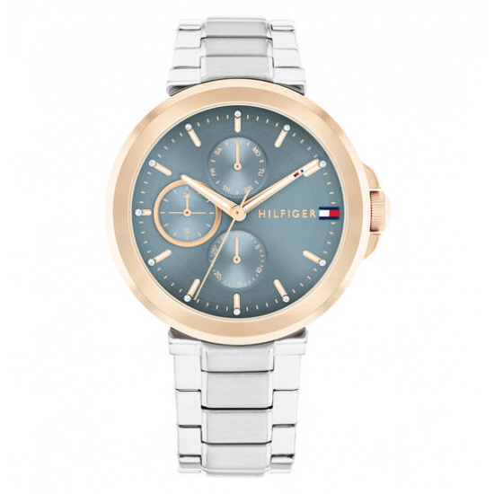 Tommy Hilfiger LORI Dames Horloge 38MM Zilverkleurig - 56072