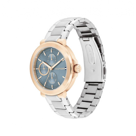 Tommy Hilfiger LORI Dames Horloge 38MM Zilverkleurig - 56072
