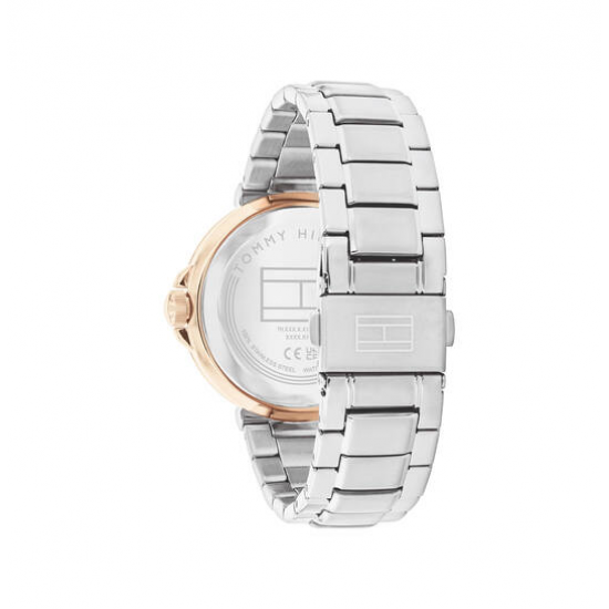 Tommy Hilfiger LORI Dames Horloge 38MM Zilverkleurig - 56072