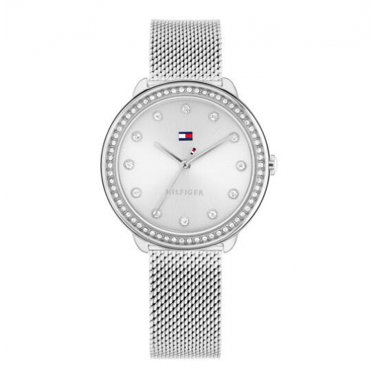 Tommy Hilfiger DEMI Dames Horloge 33MM Zilverkleurig TH1782698 - 56074