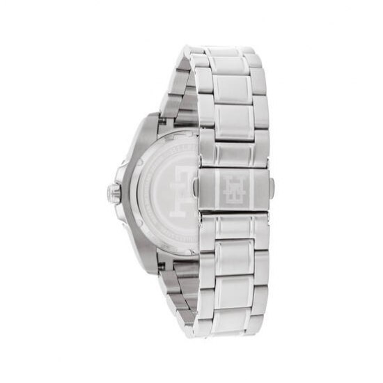 Tommy Hilfiger horloge TH85 Swiss GMT 42MM Zilverkleurig - 56079