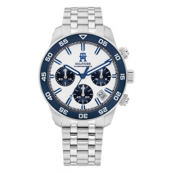 Tommy Hilfiger horloge TH85 CHRONO 41MM Zilverkleurig - 56081
