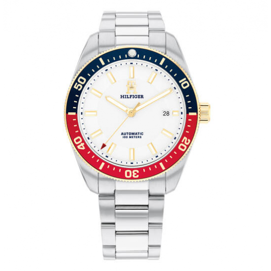 Tommy Hilfiger horloge TH85 AUTO 40MM Zilverkleurig - 56083