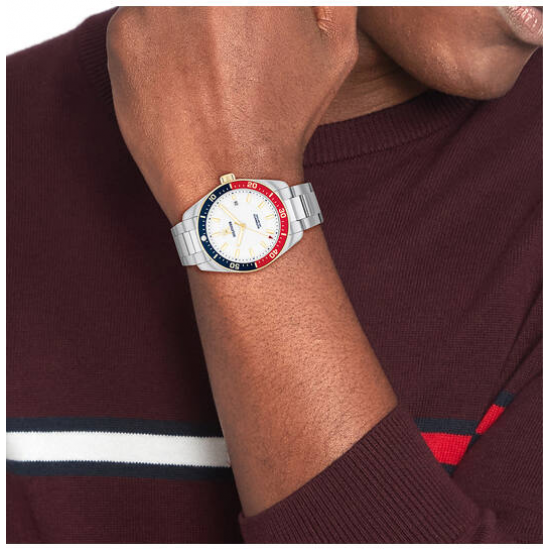 Tommy Hilfiger horloge TH85 AUTO 40MM Zilverkleurig - 56083