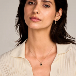 Blush Collier 3169YBQ 14k Geelgoud met Doublette van Black Mother of Pearl met Rock Crystal MAAT 42CM - 56100