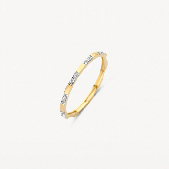 Blush Ring 1260YZI 14k Geelgoud met Zirkonia MAAT 17 - 56103
