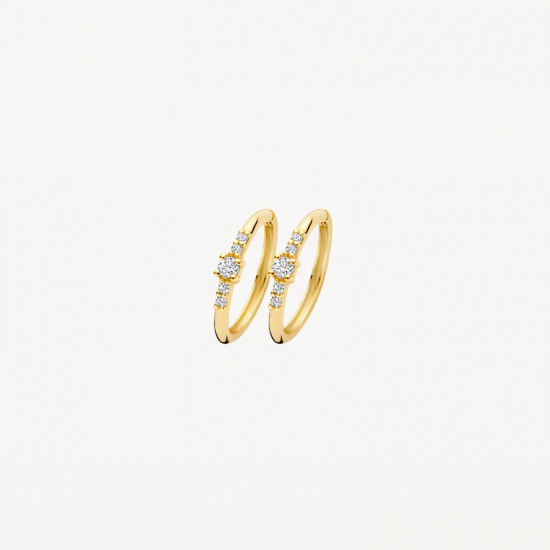 Blush Oorringen 7368YZI 14k Geelgoud met Zirkonia 11,6mm - 56110