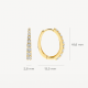 Blush Oorringen 7342YZI 14k Geelgoud met Zirkonia 16,5mm - 56112