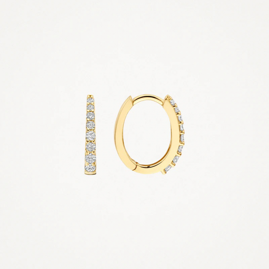 Blush Oorringen 7341YZI 14k Geelgoud met Zirkonia 13,7mm - 56113