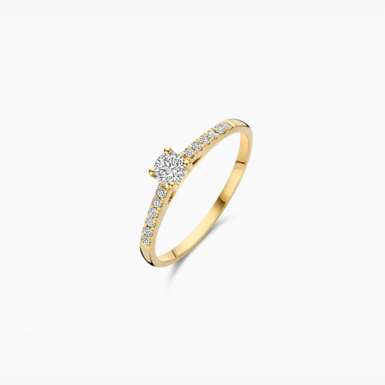 Blush Lab Diamonds Ring LG1017Y 14k Geelgoud MAAT 17 - 56120
