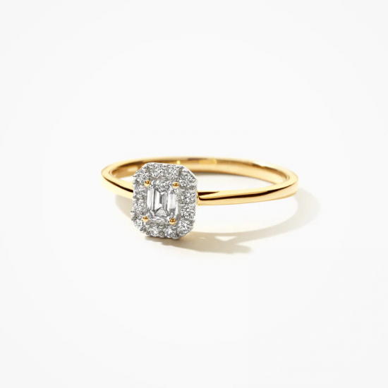 Blush Lab Diamonds Ring LG1022Y 14k Geelgoud MAAT 17 - 56121