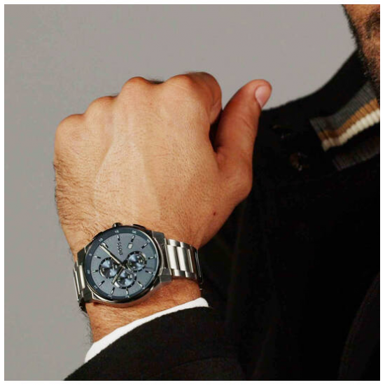 HUGO BOSS PEAK 2.0 Staal HEREN HORLOGE 44MM HB1514189 - 56147