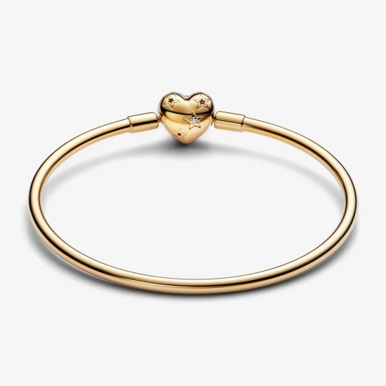 Pandora Celestial Heart Clasp Bangle maat 21CM - 56160
