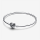 Pandora Celestial Heart Clasp Bangle maat zilver 21CM - 56162