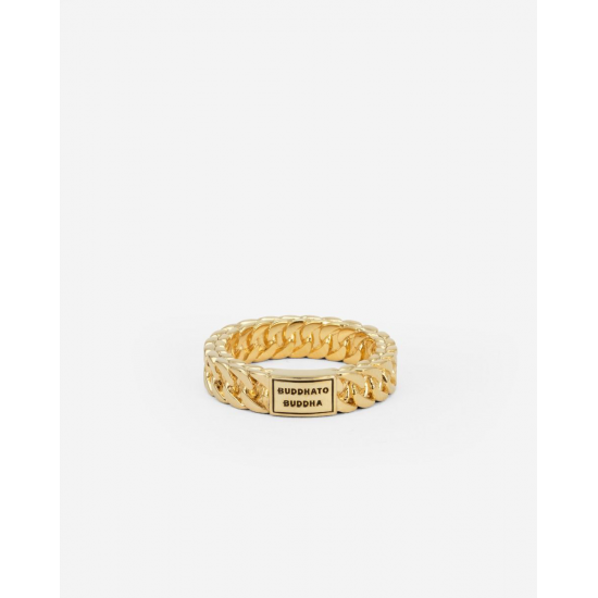 Buddha to Buddha Ring Ellen Zegel Verguld maat 16 - 56185