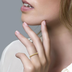 Blush Ring Geelgoud maat 17.75 - 56230