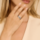 Blush Ring 1119WZI - 14k Witgoud met Zirkonia maat 18 - 56233