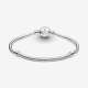 Pandora Pandora Moments Sparkling Blue Disc Clasp Snake Chain Bracelet maat 20 - 56282