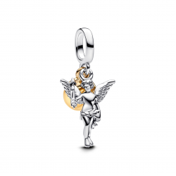 Pandora Cupid sterling silver and 14k gold-plated dangle  763663C00 - 56289