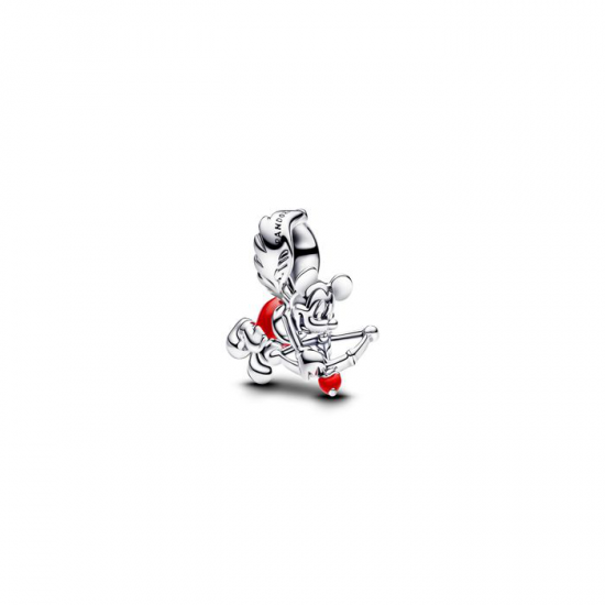 Pandora Disney Mickey Mouse cupid sterling silver charm with red enamel 793616C01 - 56300