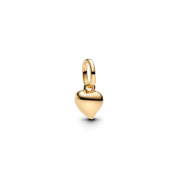 Pandora Asymmetrical heart 14k gold-plated mini dangle 763691C00 - 56301