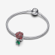 Sparkling Rose in Bloom Charm 793201C02 - 56337