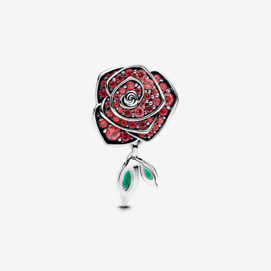 Sparkling Rose in Bloom Charm 793201C02 - 56337