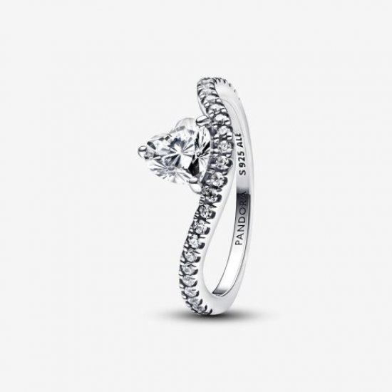 Pandora ring Wish and Wave Heart MAAT 17 - 56342
