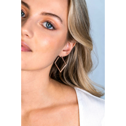 ZINZI zilveren trendy oorringen 27mm met vierkante vorm - 56353