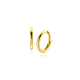 ZINZI 10mm ZINZI Gold 14 karaat gouden oorringen met luxe scharniersluiting 10 x 1,2mm ZGO523 - 56354