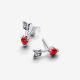 Pandora Pijl & Muranoglas Hart Oorknopjes - 56368