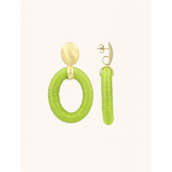 lOTT Gioielli Lime oorbellen Faye ovaal L - 56409