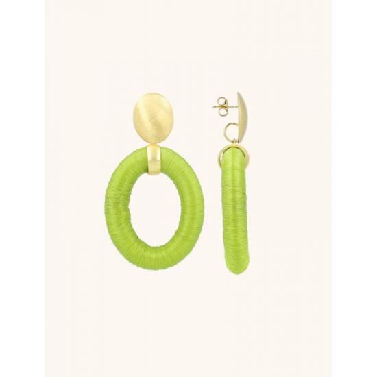 lOTT Gioielli Lime oorbellen Faye ovaal L - 56409