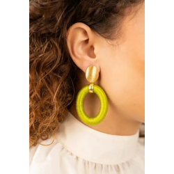 lOTT Gioielli Lime oorbellen Faye ovaal L - 56409