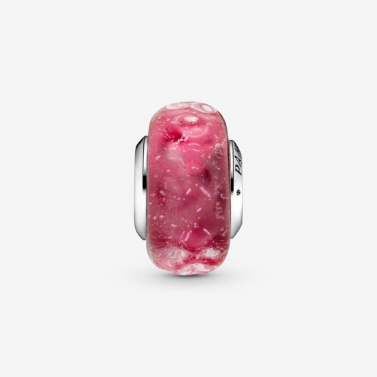 Pandora Golvende Fancy Roze Muranoglazen Bedel 798872C00 - 56421