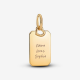 Pandora Rechthoekig Plaatje Hanger 368611C00 - 56424