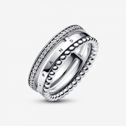 Pandora Pandora Signature Logo PavÚ & Kralenring 17 192312C01-54 - 56461