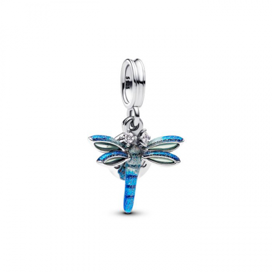 Pandora Dubbele hangende bedel met libel 793745C01 - 56463