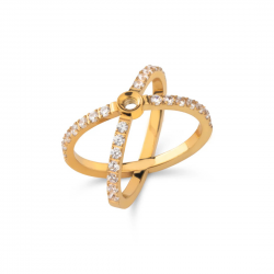 Melano Melano Twisted Timmy Ring Goudkleurig MAAT 19 - 56532