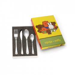 Kinderbestek 4-delig nijntje vriendjes, 18/10 rvs - 56646