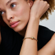 Pandora Pandora Moments Snake Chain-armband met hartsluiting Goudkleur maat 20 - 56672
